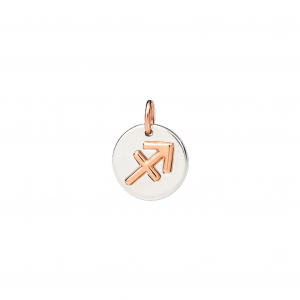 Colgante Charm DODO SAGITARIO Oro Rosa 9K y Plata