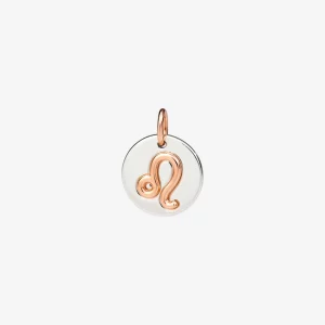 Colgante Charm DODO LEO Oro Rosa 9K y Plata
