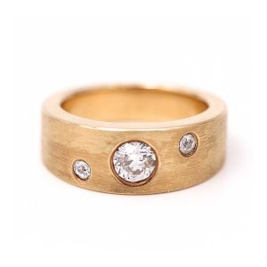 Anillo de Autor en Oro y Brillantes 0,70ct