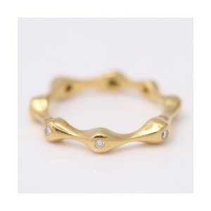 Anillo ONDAS en Oro y Diamantes