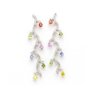 Pendientes MUMME en Oro Blanco y Diamantes