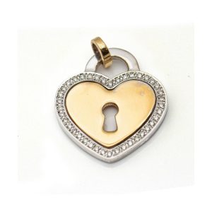 Colgante CLE D’AMOUR Oro y Brillantes