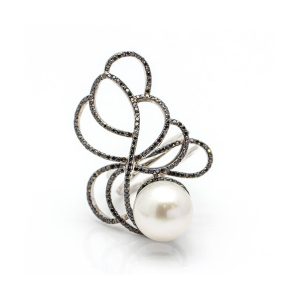 Anillo SPIDER en Oro Blanco y Diamantes