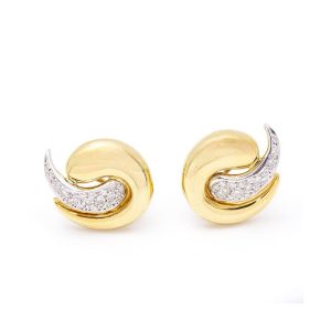 Pendientes de Oro con Diamantes
