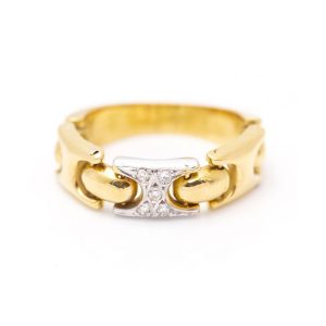 Anillo Articulado en Oro y Diamantes
