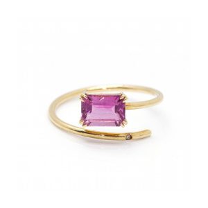 Anillo RAY Turmalina y Oro