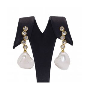 Pendientes STILL con Perlas y Diamantes