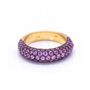 Anillo de Oro PINK SAPHIRE con Zafiros