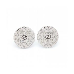 Pendientes GUCCI Oro Blanco con Esmalte