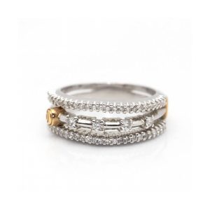 Anillo DAMIANI en Oro Bicolor y Diamantes