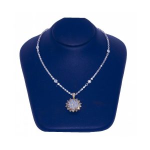 Collar SUNFLOWER en Oro Rosa y Diamantes 2,54ct