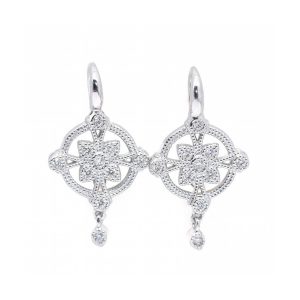 Pendientes ALT de época en Oro y Diamantes