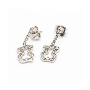 Pendientes TOUS Oro Blanco y Diamantes