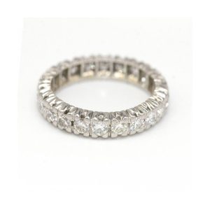 Anillo ALIANZA de Diamantes y Oro Blanco