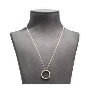Collar CIRCLE OF LIFE de Oro Amarillo y Diamantes