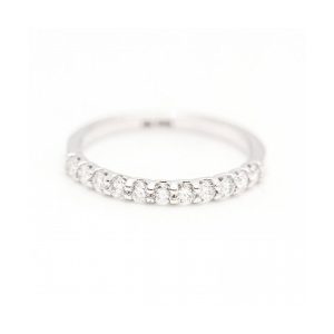 Anillo media alianza de Diamantes 0,40ct