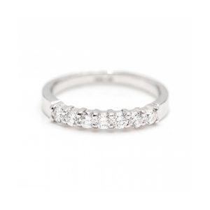 Anillo media Alianza de Diamantes 0,52ct