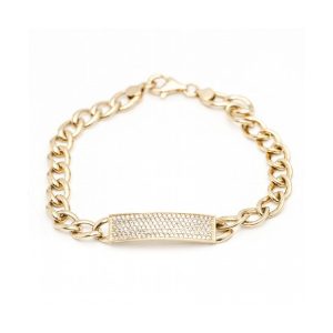 Pulsera Unisex NOMEOLVIDES Oro y Diamantes 1,05ct