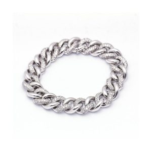 Pulsera ESLABONES de paveé de Diamantes