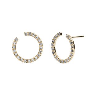 Pendientes ELLEN en Oro Amarillo y Diamantes
