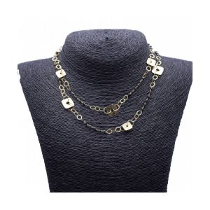 Collar de Oro Amarillo 18K y Espinelas naturales