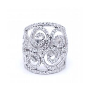 Anillo CORONA en Oro y Diamantes