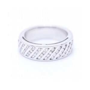 Anillo ZIGZAG en Oro con Diamantes