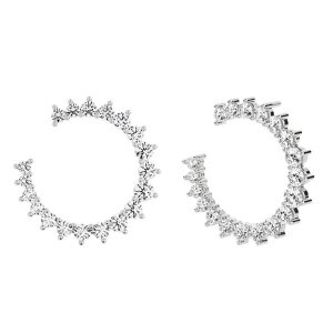 Pendientes ALLURE en Oro Blanco 18K y Diamantes Lab