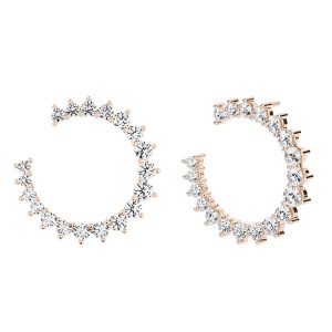 Pendientes ALLURE en Oro Amarillo 18K y Diamantes Lab