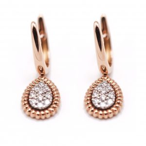 Pendientes GOTA de Diamantes en Oro bicolor