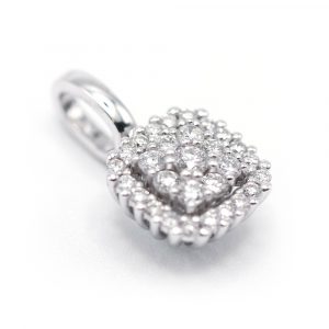 Colgante SQUARE de Oro y Diamantes