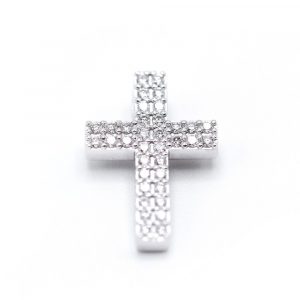 Colgante CRUZ de Oro y Diamantes