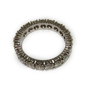 Alianza de Oro Blanco y Diamantes 2,90ct