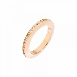 Anillo DODO en Oro Rosa y Diamantes Brown