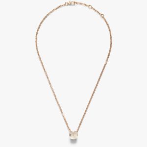 Collar POMELLATO NUDO Topacio y Oro Rosa 42 cm